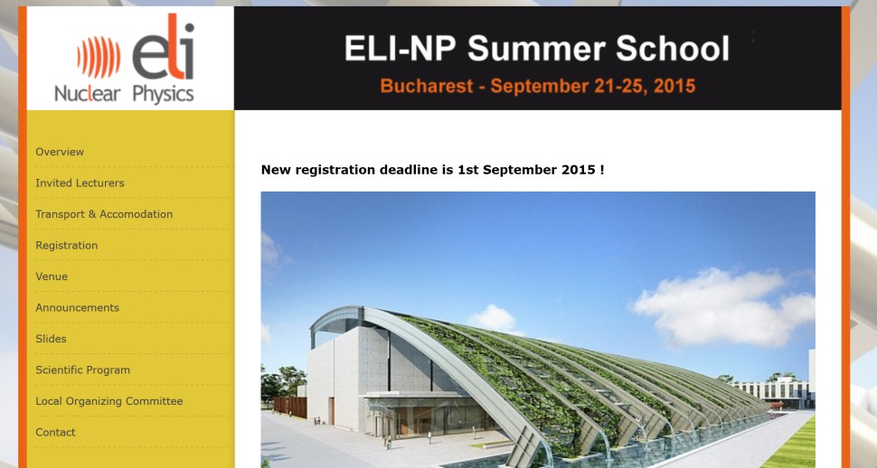 ELI-NP Summer School 2015